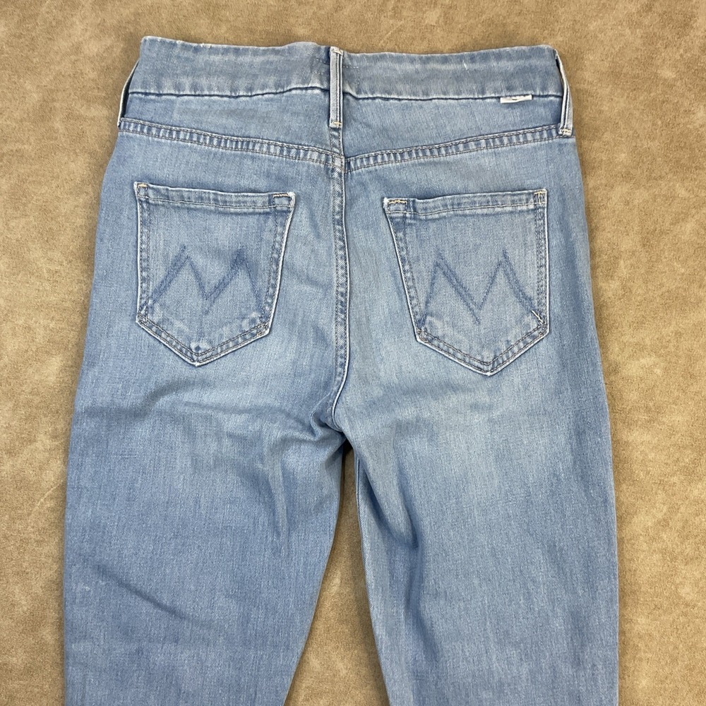 Mother Jeans High Waisted Looker Ankle Fray Denim in Hold‎ My Hand Women Sz 25 - Picture 8 of 11